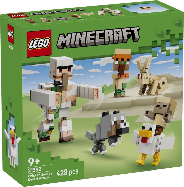 21592 Lego Minecraft - Kurací džokej a útok v púšti