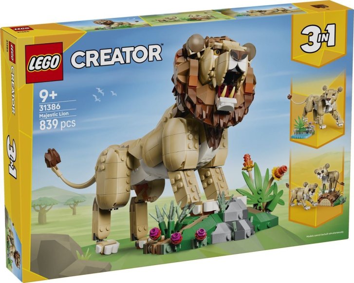 31386 Lego Creator - Divoké zvieratá: Majestátny lev