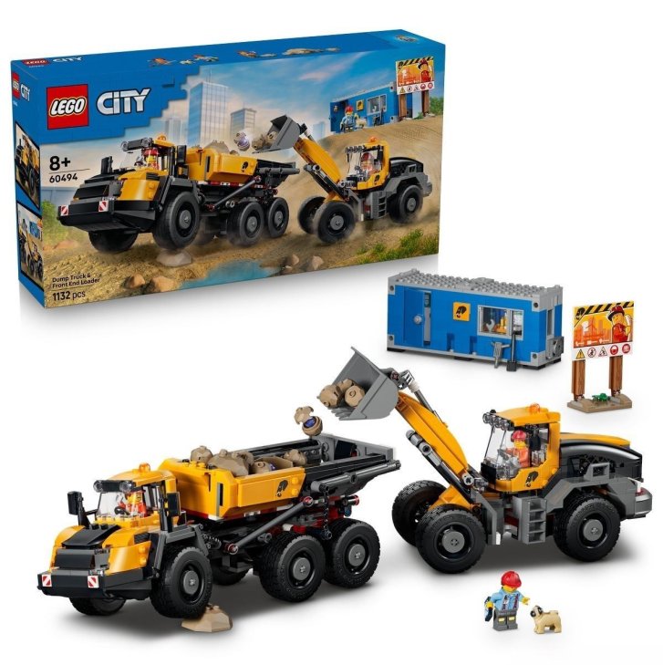 60494 Lego City - Vyklápací nákladiak a čelný nakladač