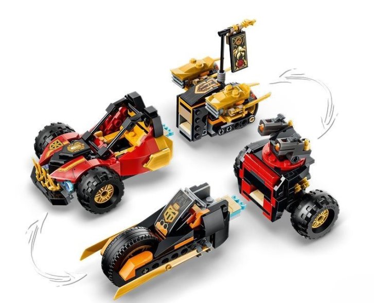 71864 Lego Ninjago - Kombinovateľné vozidlá Kaia a Colea