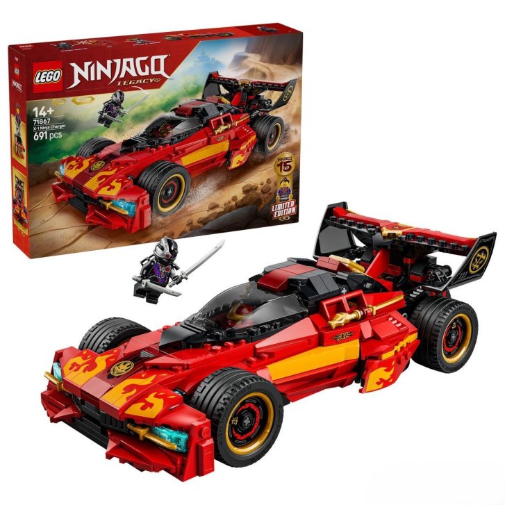 71867 Lego Ninjago - Kaiovo červené superauto: 15 rokov Ninjago