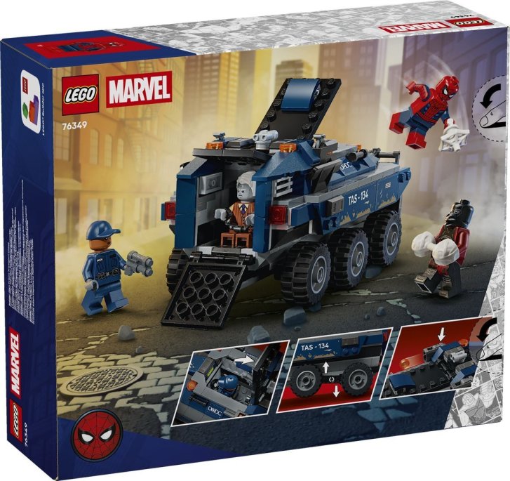 76349 Lego Marvel - Spider-Man a naháňačka väzenského transportéru