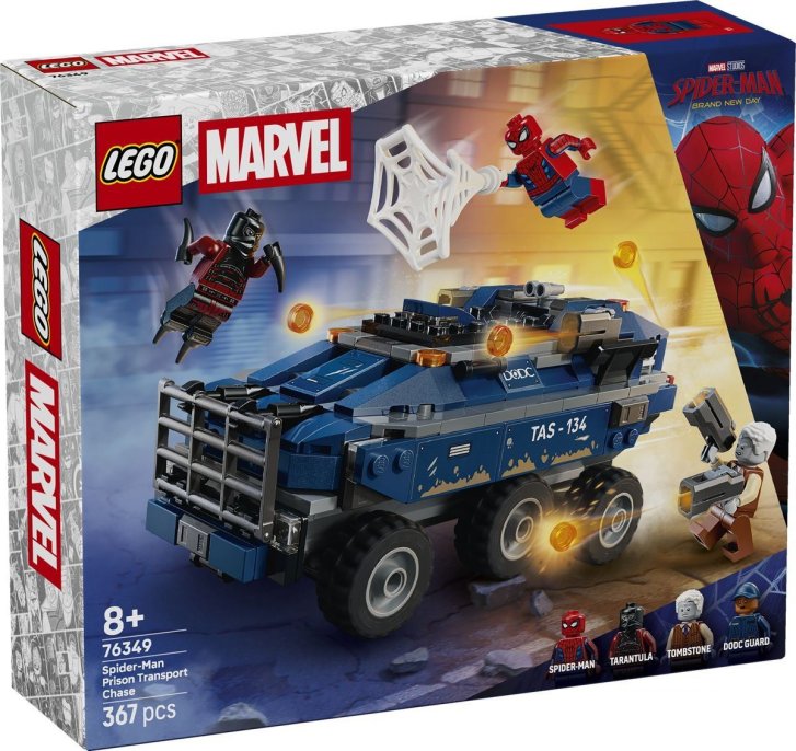 76349 Lego Marvel - Spider-Man a naháňačka väzenského transportéru