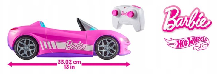 Barbie – RC Ružový kabriolet