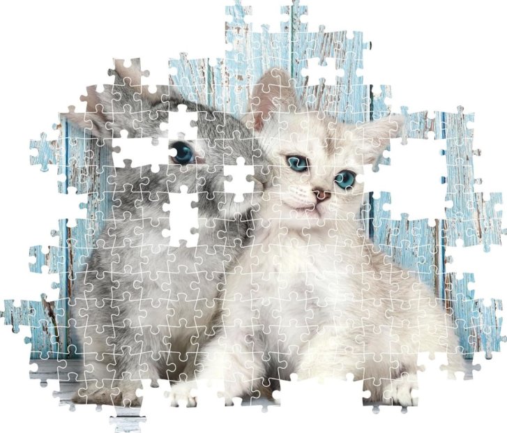 Puzzle 500 – Mačiatko a zajačik