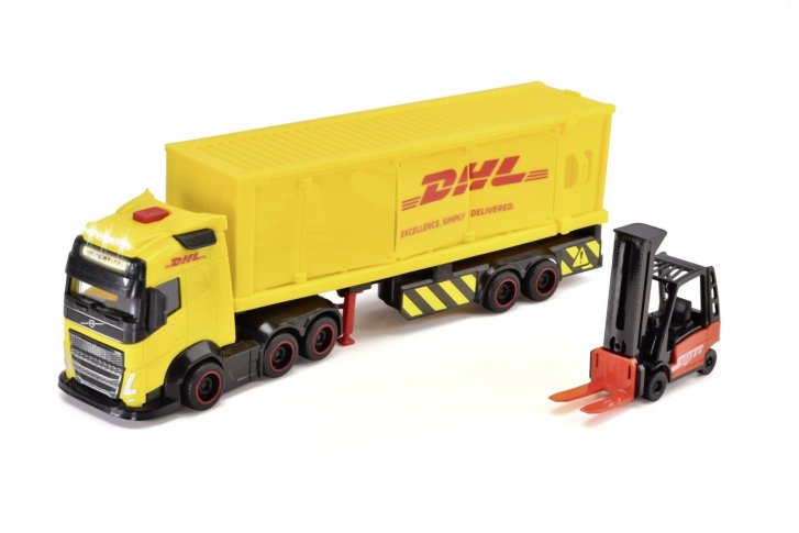 Dickie – Ťahač DHL s vysokozdvižným vozíkom