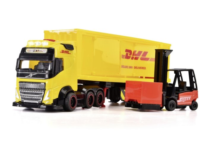 Dickie – Ťahač DHL s vysokozdvižným vozíkom
