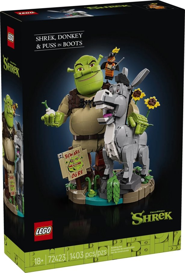 72423 Lego Shrek - Shrek, Oslík a Kocúr v čižmách