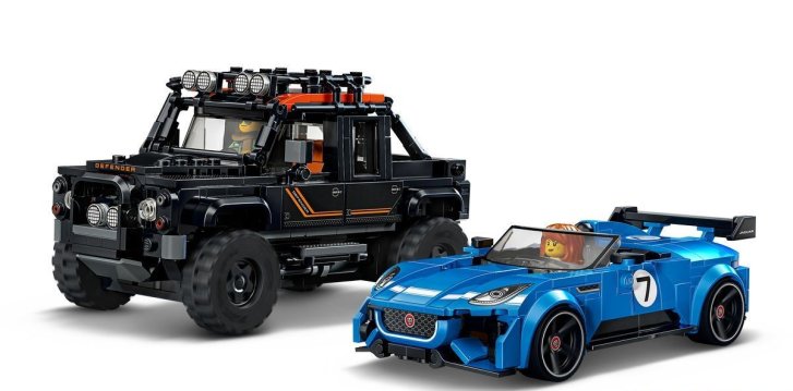 77264 Lego Speed Champions - Jaguar Project 7 a Land Rover Defender