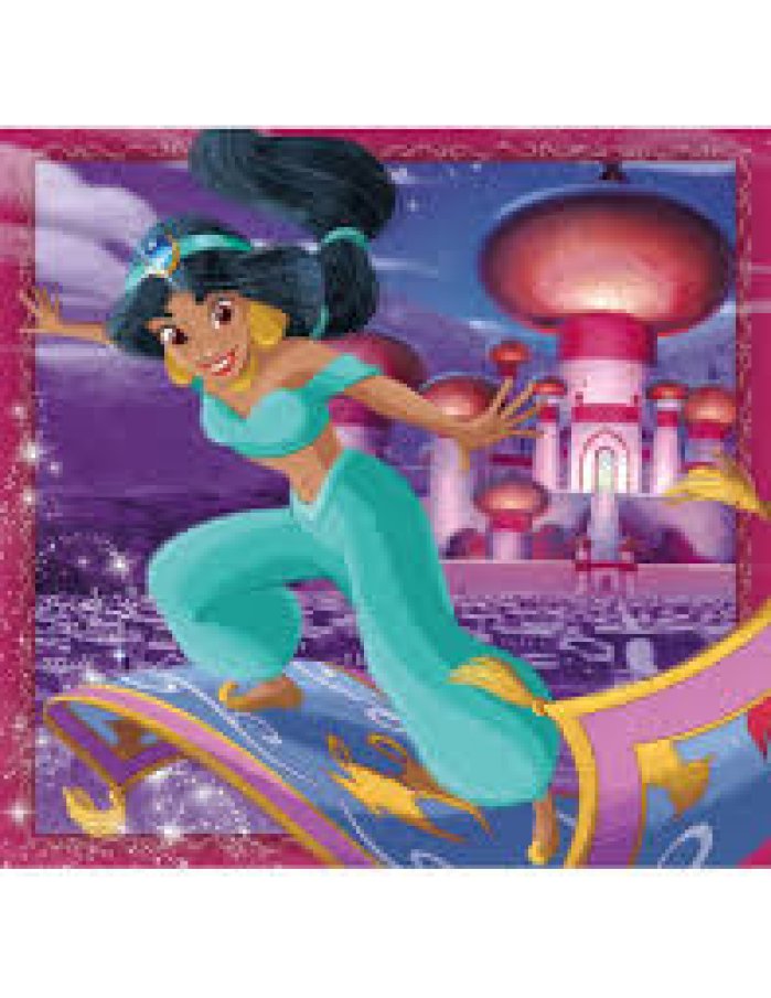 Puzzle 3x48 - Disney princezné