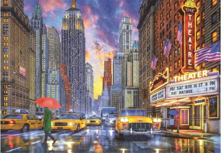 Puzzle 2000 – Daždivý Manhattan