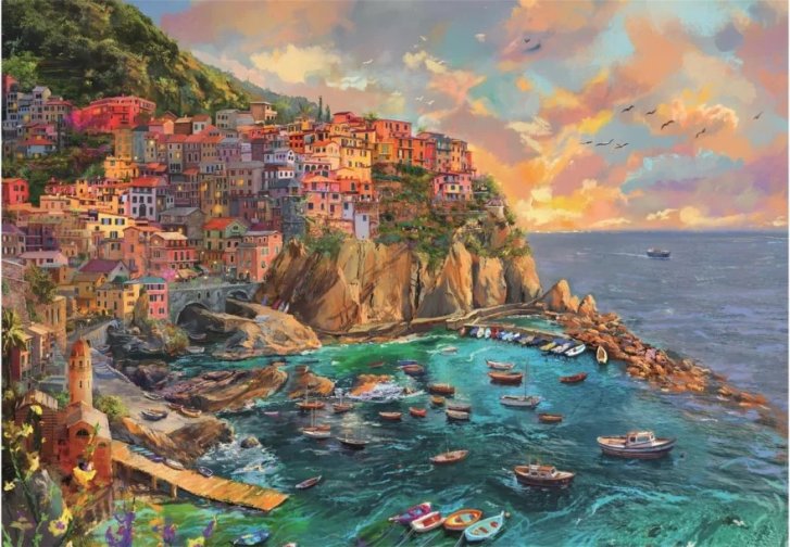 Puzzle 2000 – Maľovaná Manarola