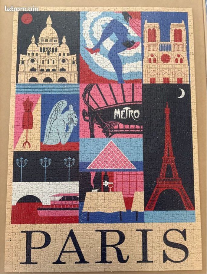 Puzzle 1000 – Štýl v meste Paríž