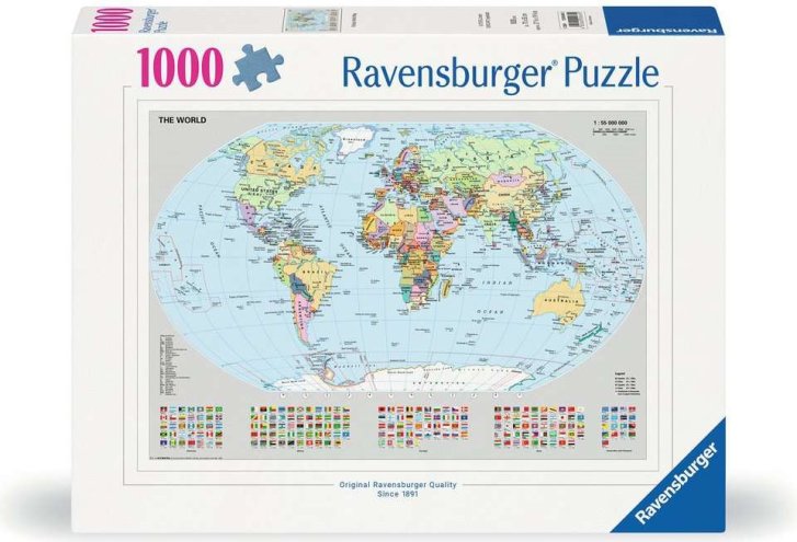 Puzzle 1000 - Politická mapa sveta