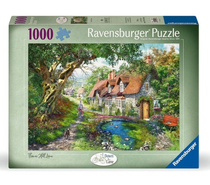 Puzzle 1000 - Cesta cez kvetinové kopce