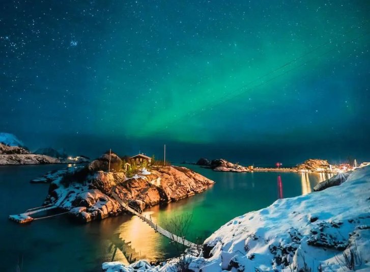 Puzzle 500 –  Polárna žiara Tromso, Nórsko