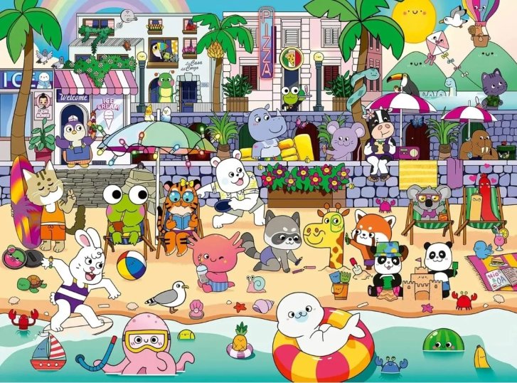 Puzzle 150 – Zábava na plážovej promenáde