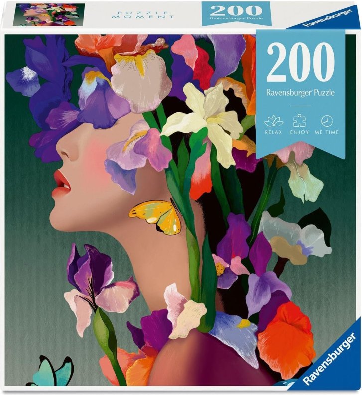 Puzzle 200 –  Kvetinová hlava: Kosatec