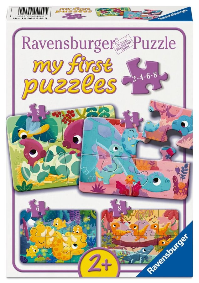 Moje prvé puzzle 4v1 - Roztomilé dinosaury