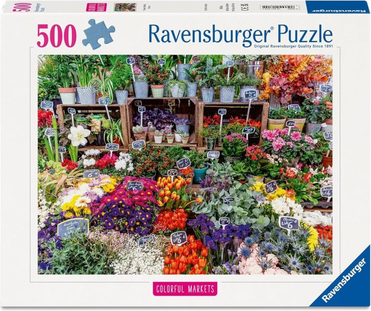 Puzzle 500 - Kvetinový trh