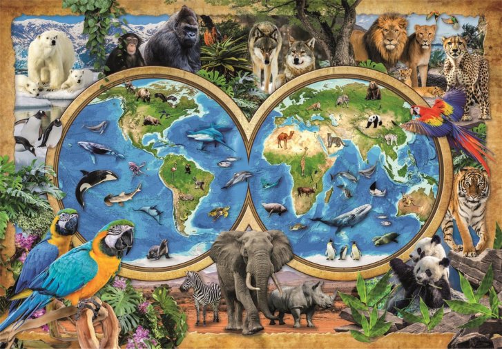 Puzzle 300 – Úžasný svet zvierat