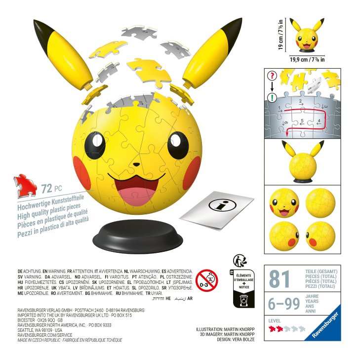 3D Puzzle - Pokémon Pikachu