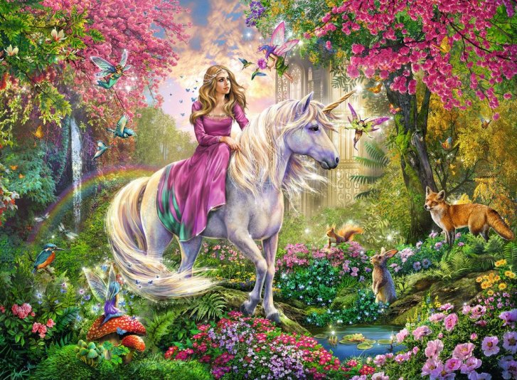 Puzzle 100 XXL – Magická jazdkyňa