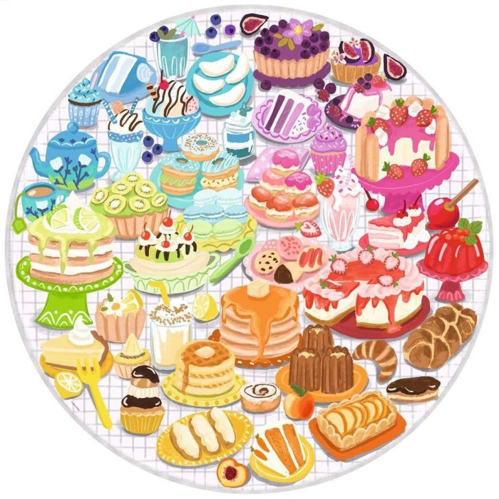 Puzzle 500 – Farebné dezerty