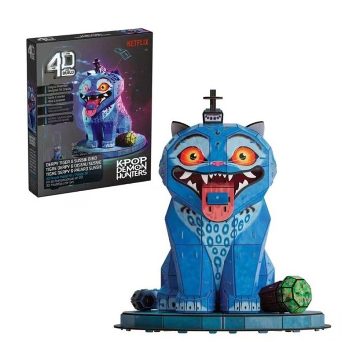 3D Puzzle KPop Demon Hunters - Tiger Derpy a vták Sussie