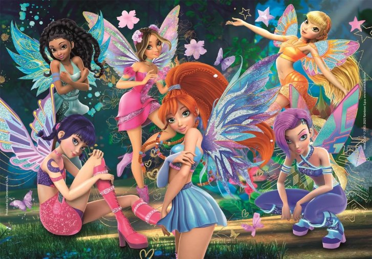 Puzzle 104 –  Winx club