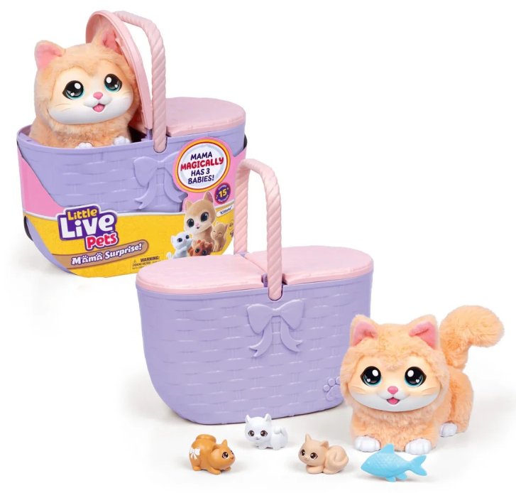 Little Live Pets – Mama mačka s mačiatkami