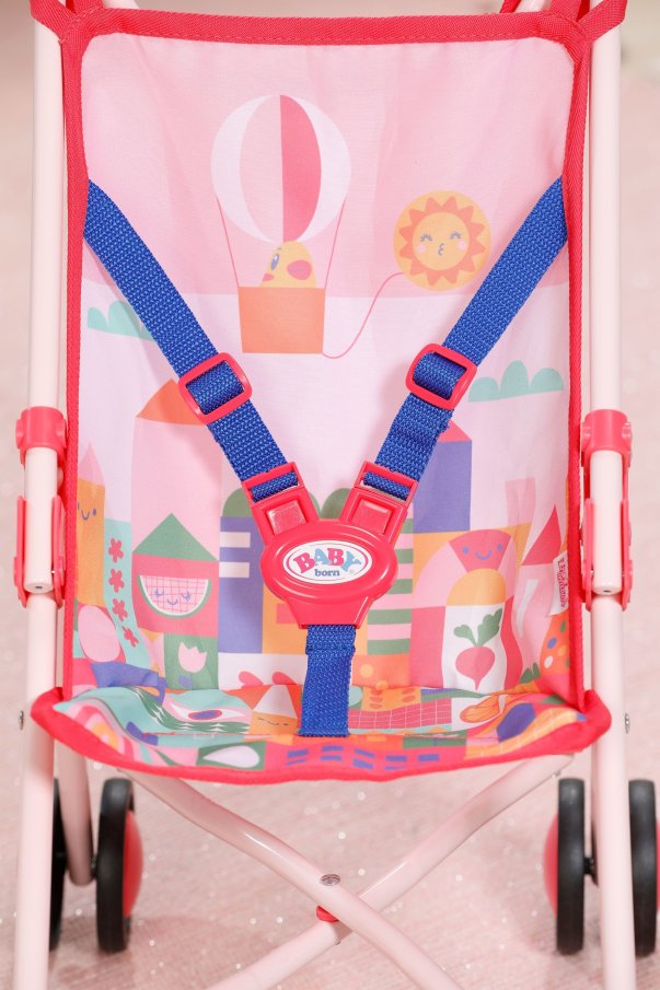 Baby Born - Golfový kočík so sieťkou – ružový