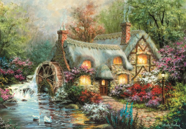 Puzzle 1500 – Vidiecky domček