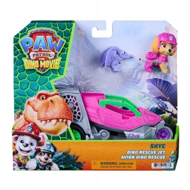 Paw Patrol Dino - Skye s vozidlom