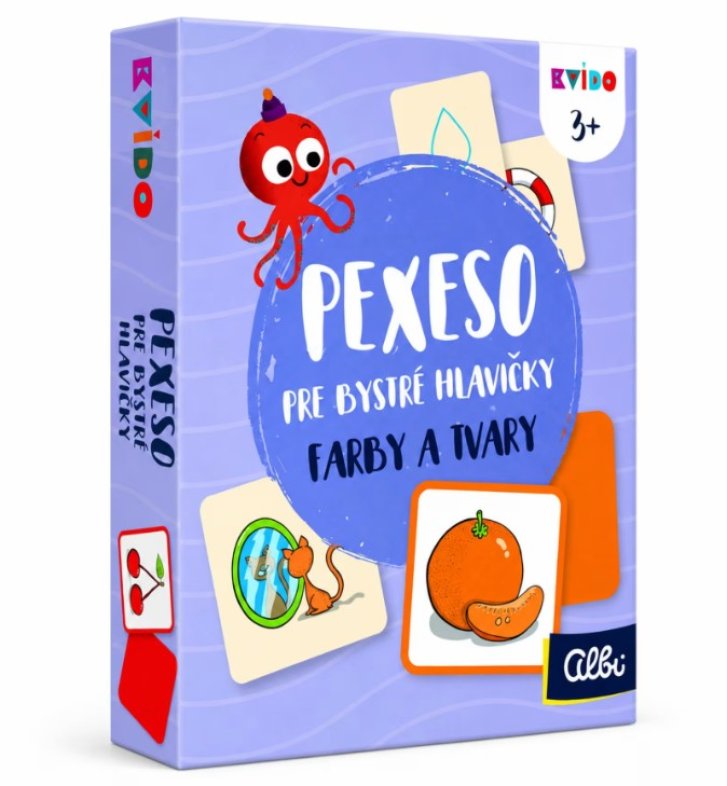 Kvído - Pexeso pre bystré hlavičky - Farby a tvary