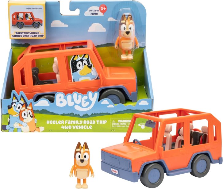 Bluey – Figúrka Chilli s vozidlom