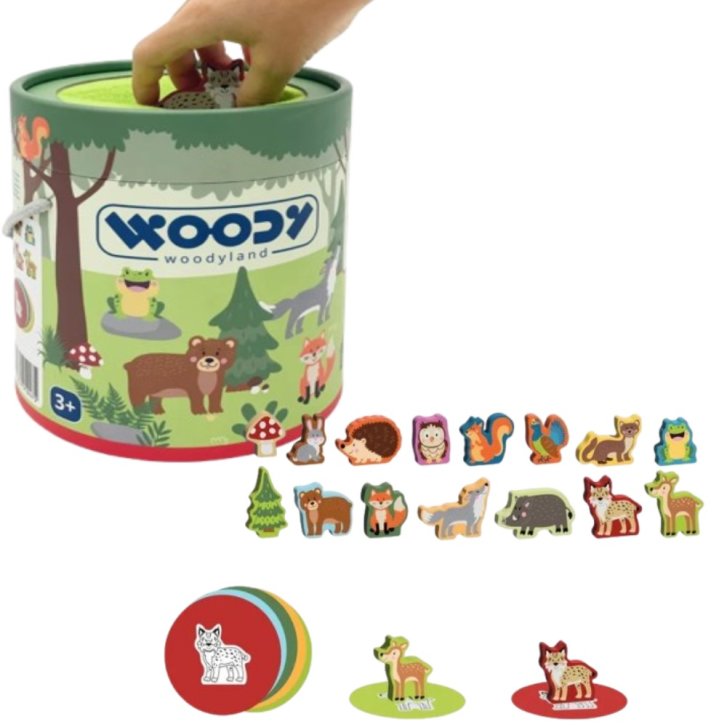 Woody Tajomné vedierko – Lesné zvieratká