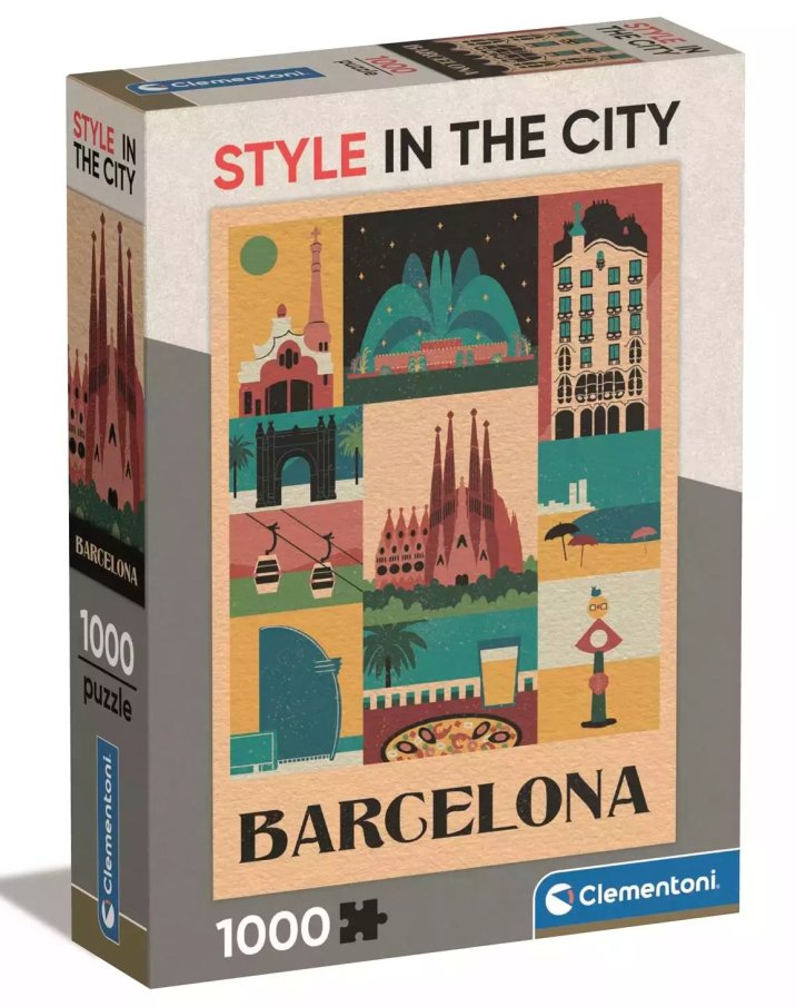 Puzzle 1000 - Štýl v meste Barcelona