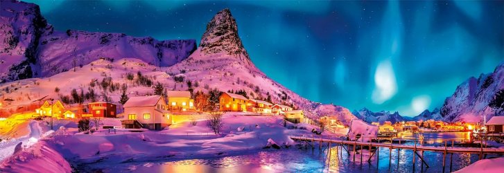 Puzzle 1000 – Polárna žiara nad Lofotami