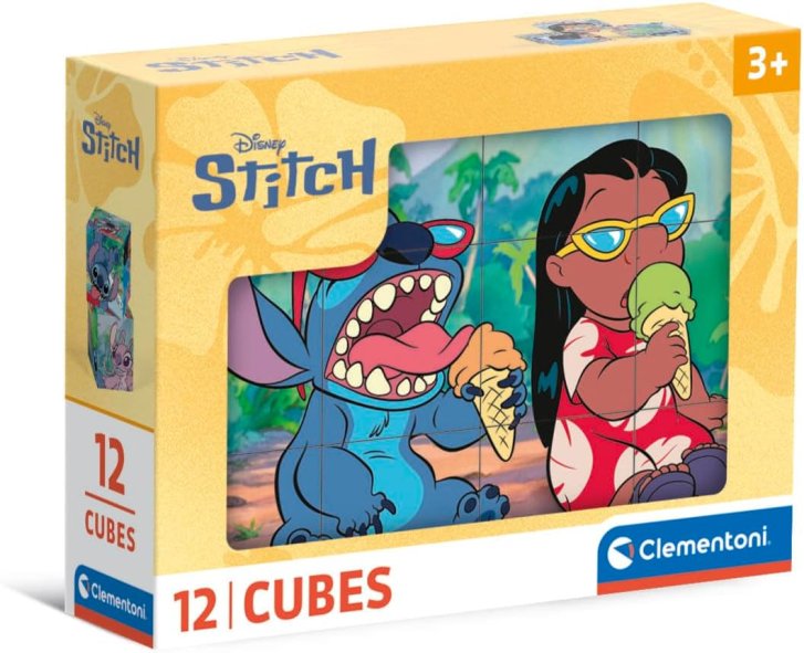 Stitch - Obrázkové kocky 12 ks