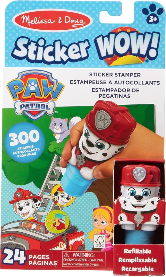 Melissa & Doug - Nálepky s dávkovačom Paw Patrol