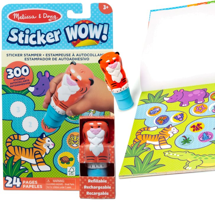 Melissa & Doug - Nálepky s davkovačom