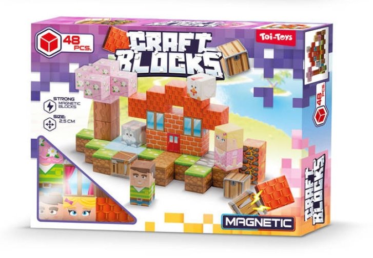 Craft Blocks - Magnetická stavebnica 48 ks