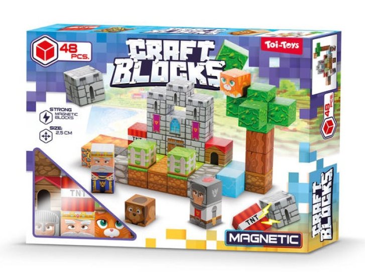 Craft Blocks - Magnetická stavebnica 48 ks