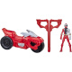 Power Rangers – Motocykel s figúrkou T-Rex Battle Rider