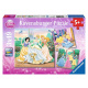 Puzzle 3v1 - Disney princezné