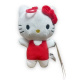 Hello Kitty – Plyšová postavička 17 cm Červený Prívesok