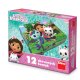 Gabby's Dollhouse – Drevené kocky 12 ks