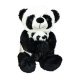 Plyšová máma s mláďaťom 40 cm Panda