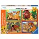 Puzzle 4x42 - Disney: Leví kráľ